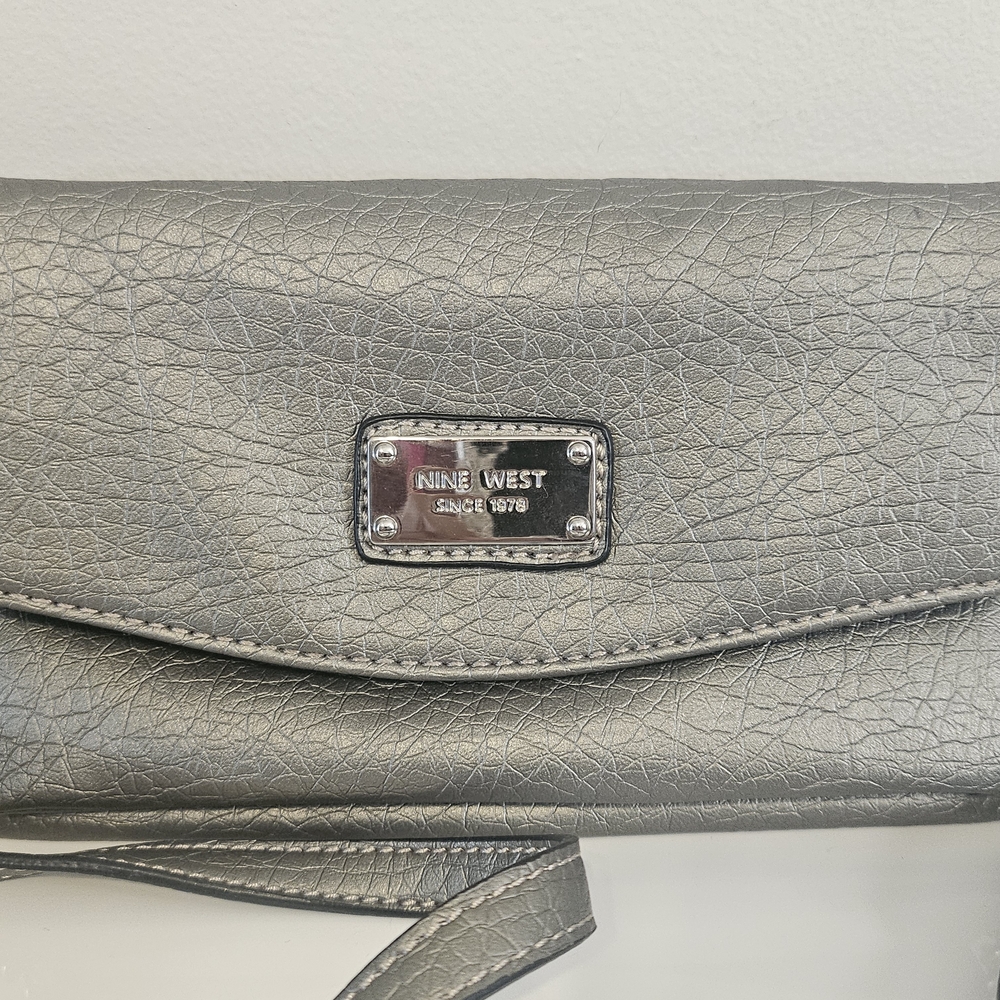 Nine West Silver Clutch Bag
